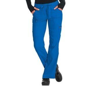 KOI Small Petite Blue Scrub Pants